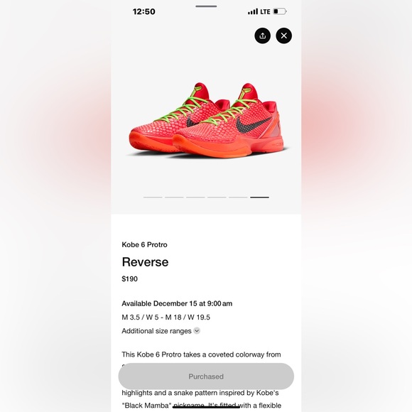 Nike Kobe 6 Protro Reverse Grinch - Picture 11 of 11